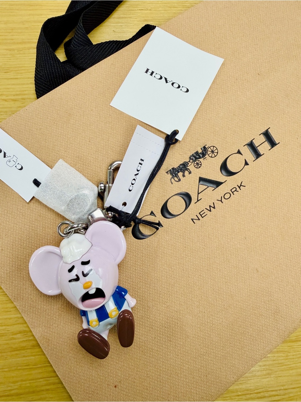 Brain Dead x Coach Kachi Mouse Keychain Charm